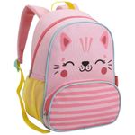 mochila infantil seanite tamanho 13 gatinha rosa (mp)