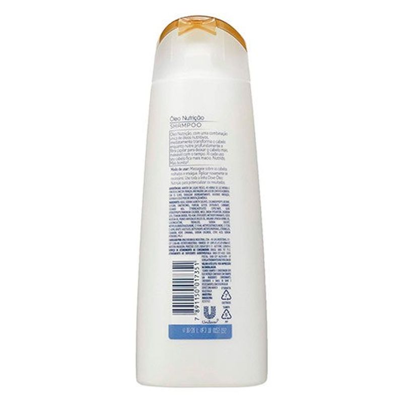shampoo dove óleo nutrição 200ml