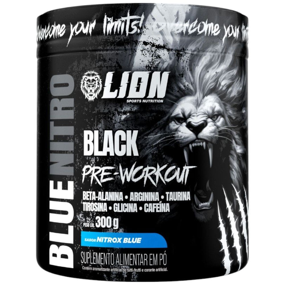 Pré-Treino Blue Nitro Black Lion Sports Nitrox Blue 300g (MP)