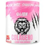 colágeno + ácido hialurônico lion sports frutas vermelhas 300g (mp)