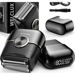 barbeador elétrico welclux 4 lâminas preto a-mbi