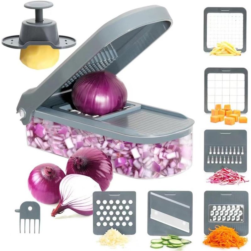 cortador de vegetais 6 em 1 cutesun inox a-mbi