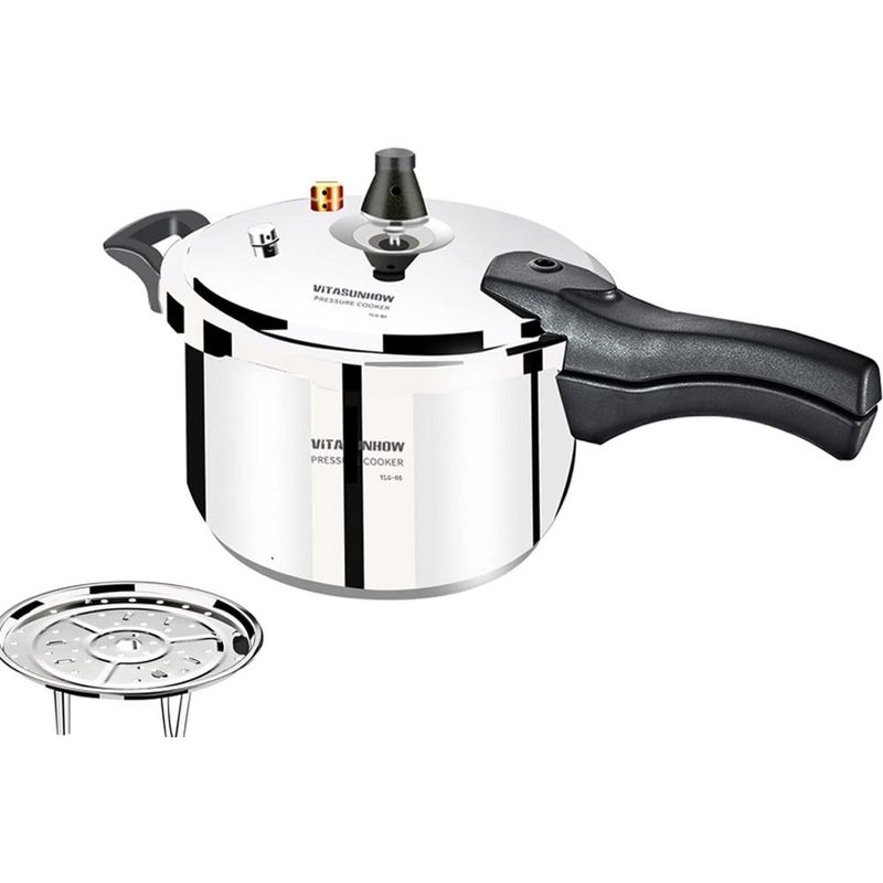 panela de pressão vitasunhow 5 litros inox a-mbi