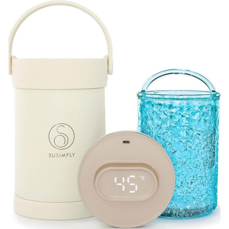 garrafa termica para armazenar leite materno susimply 2 litros marfim a-mbi