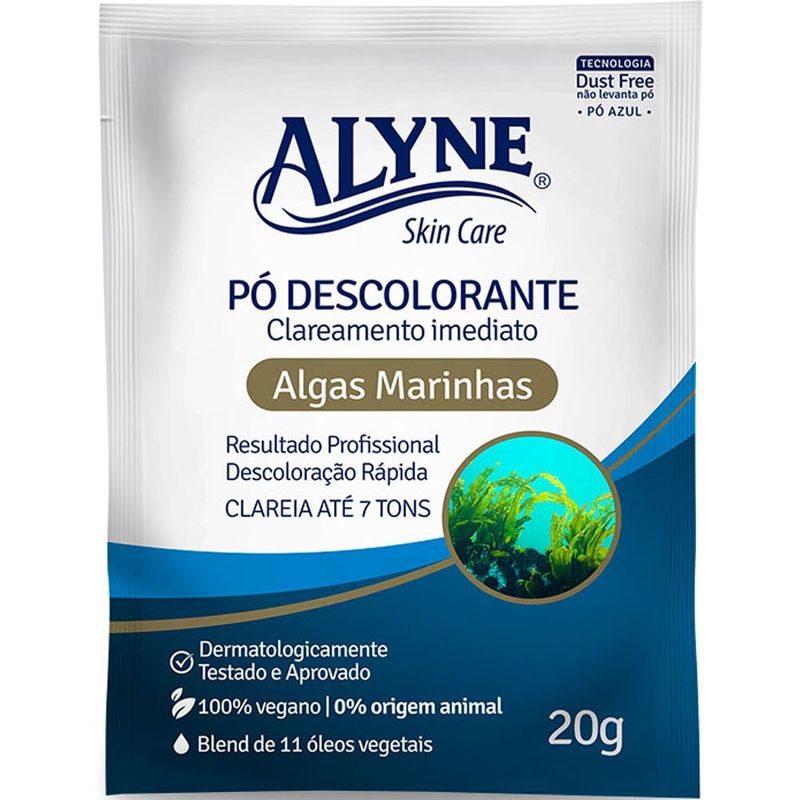 pó descolorante alyne algas marinhas 20g