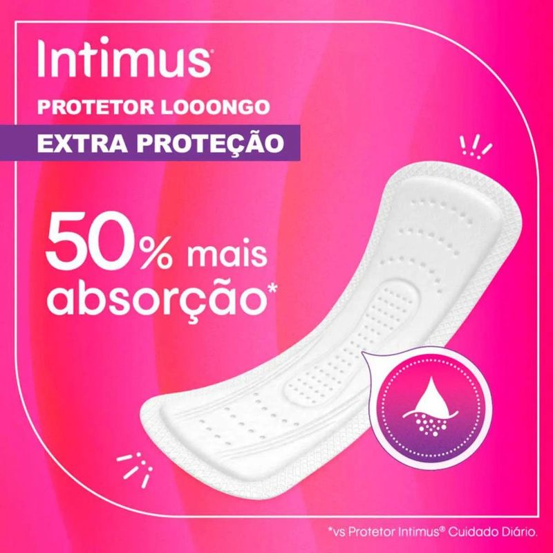 protetor diário intimus extra proteção 48 unidades