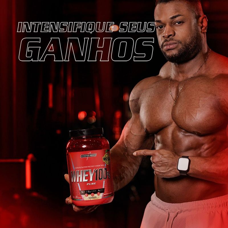 whey 100% pure integralmédica sabor coco 900g