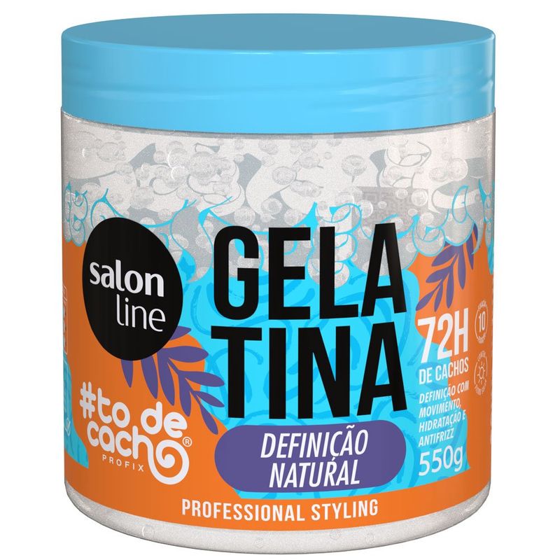 gelatina salon line definição natural 550g