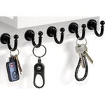 porta chaves honjin para parede 5 ganchos branco a-mbi