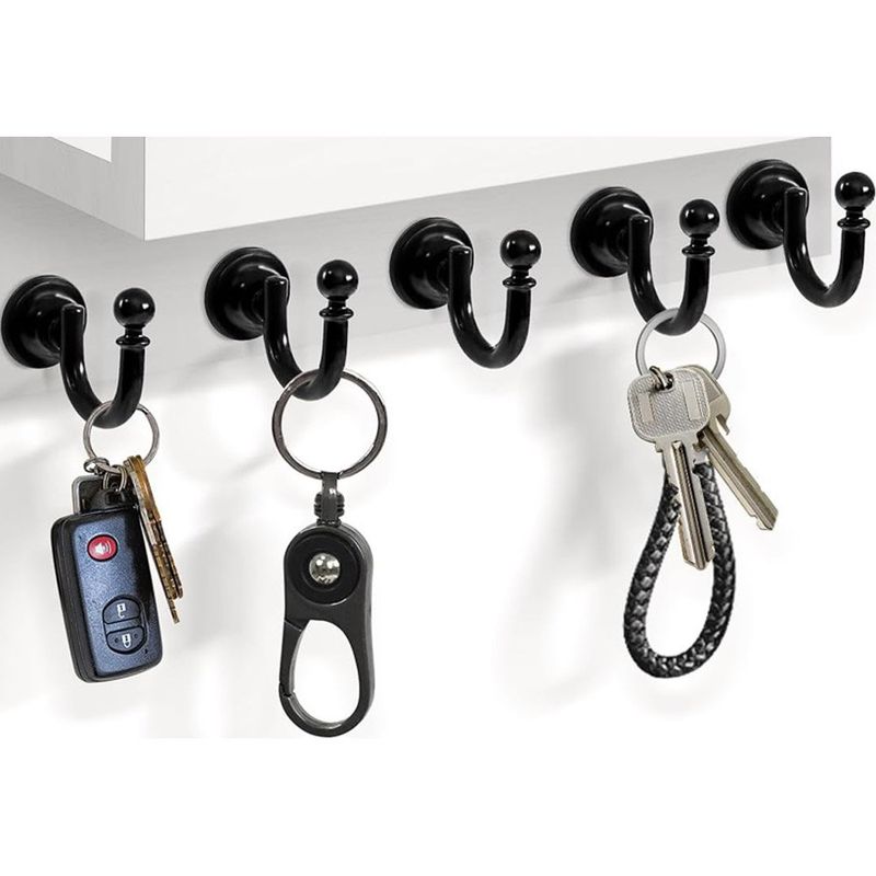 porta chaves honjin para parede 5 ganchos branco a-mbi
