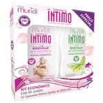 kit muriel sabonetes íntimos tradicional e sabonetes íntimos herbal 200ml cada