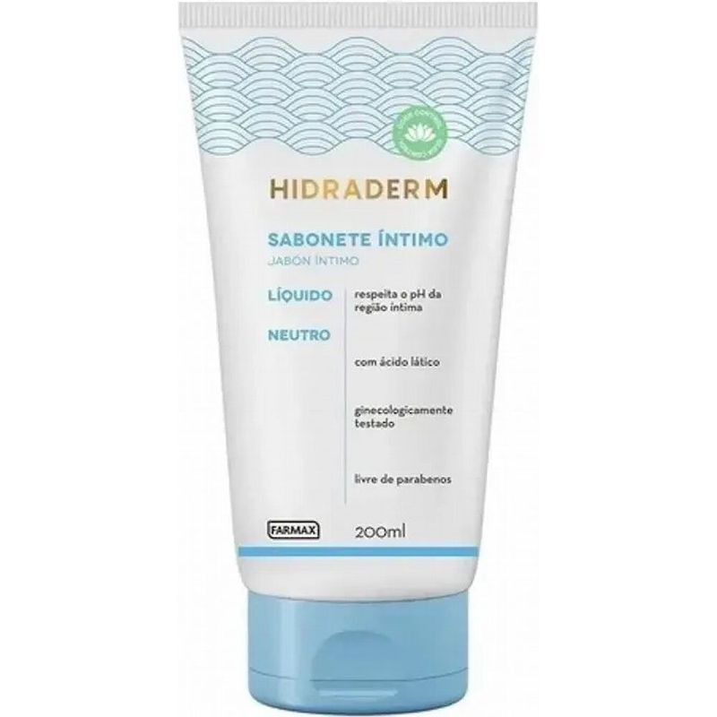 sabonete líquido íntimo hidraderm neutro 200ml