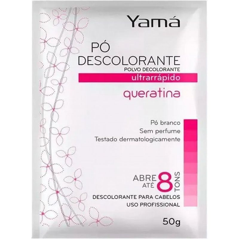 pó descolorante yamá queratina 50g