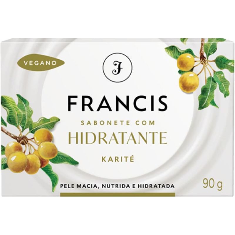 sabonete em barra francis hidratante karité 90g