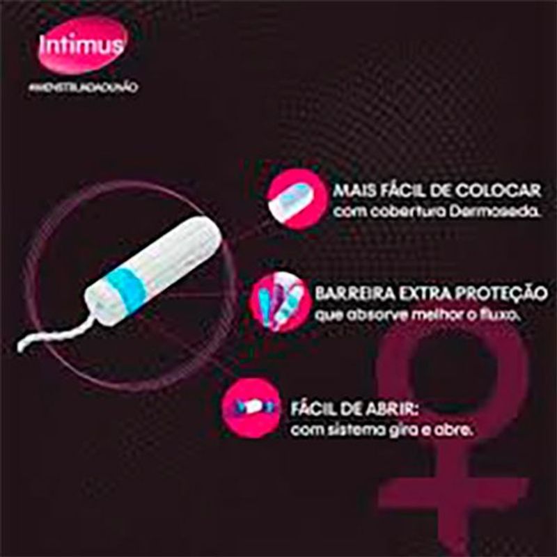absorvente interno intimus gel médio 16 unidades