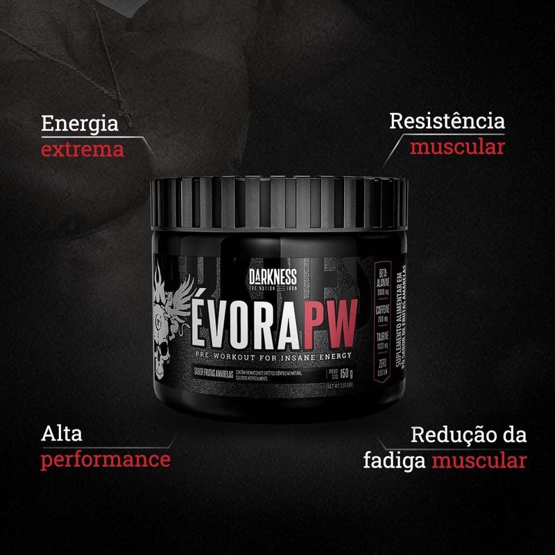 évora pw darkness sabor frutas vermelhas 150g