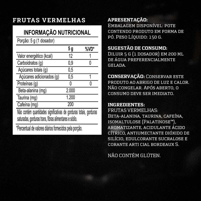 évora pw darkness sabor frutas vermelhas 150g