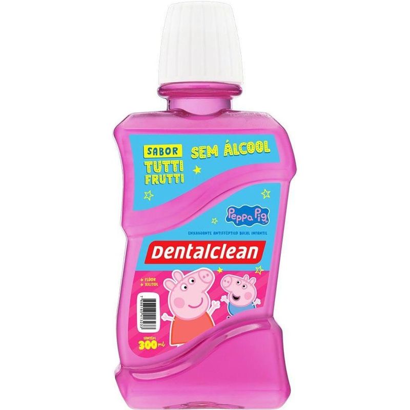 enxaguante bucal dentalclean peppa pig 300ml