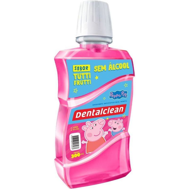 enxaguante bucal dentalclean peppa pig 300ml