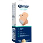 curativo cottonbaby bege 10 unidades