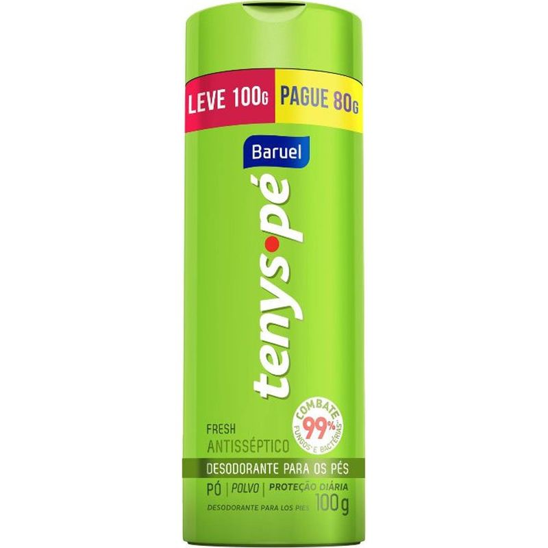 desodorante para pés tenys-pé baruel 100g
