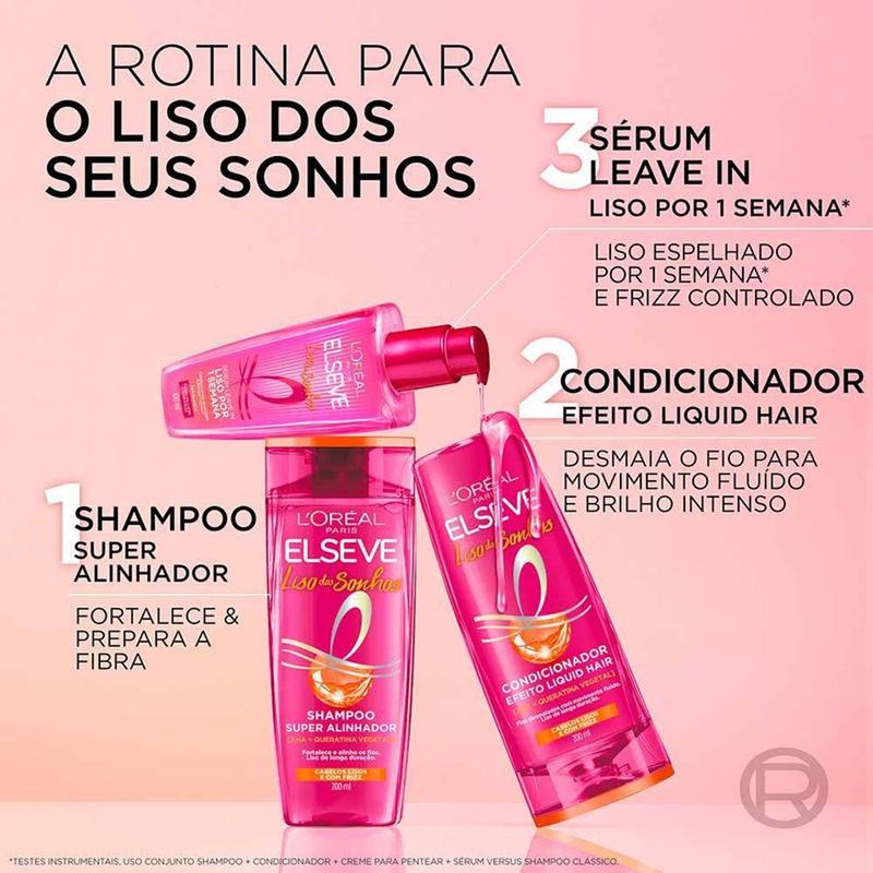 creme de tratamento elseve liso dos sonhos 300h