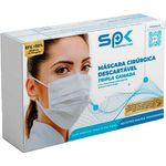 máscara descartável spk tripla camada