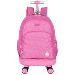 mochila de rodinha luxcel barbie pink (mp)