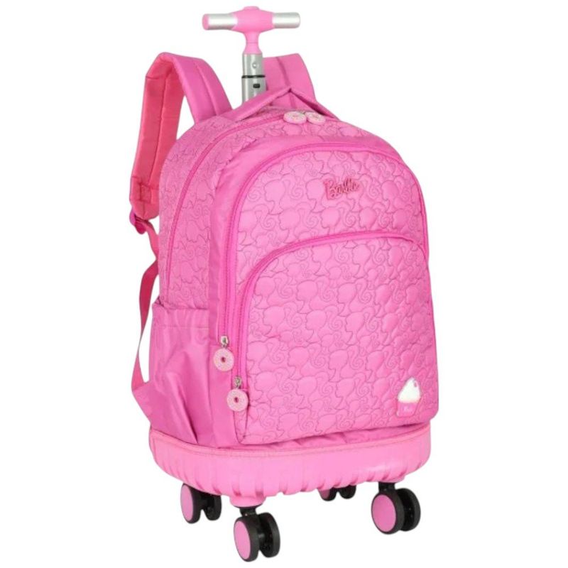 mochila de rodinha luxcel barbie pink (mp)