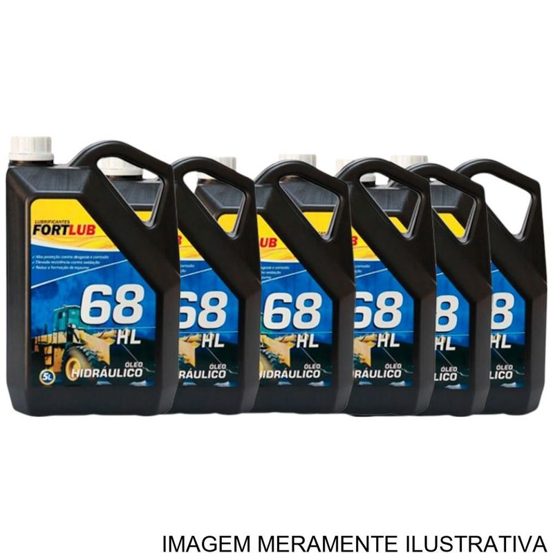 óleo lubrificante fortlub hl iso vg 68 caixa 04 unidades 5 litros (mp)