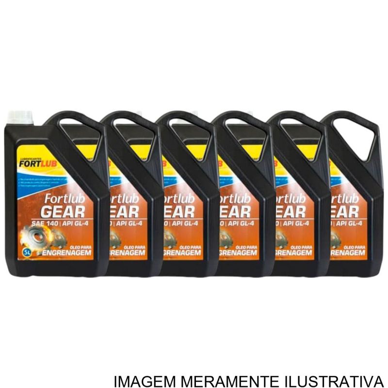 óleo lubrificante fortlub gear 140 gl-4 caixa 04 unidades 5 litros (mp)