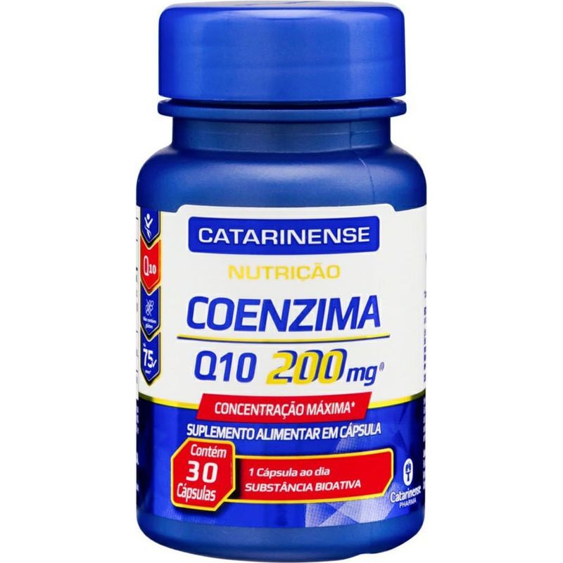 coenzima q10 200mg 30 cápsulas catarinense