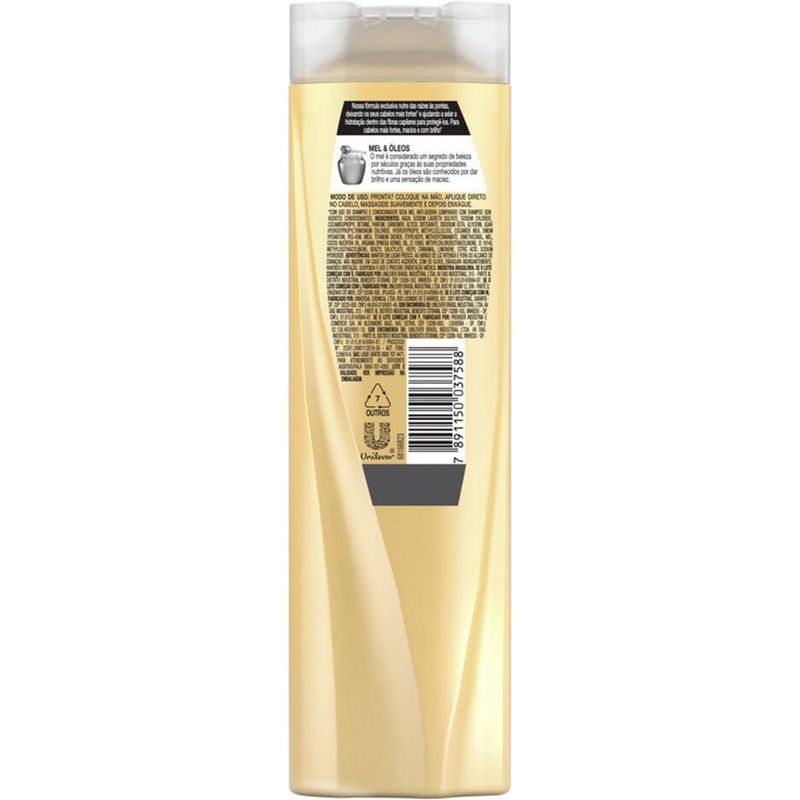 shampoo seda força antiqueda mel e aveia 325ml