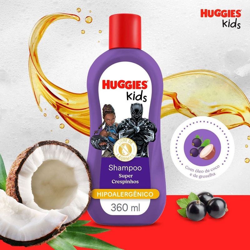 shampoo huggies kids super crespinho 360ml