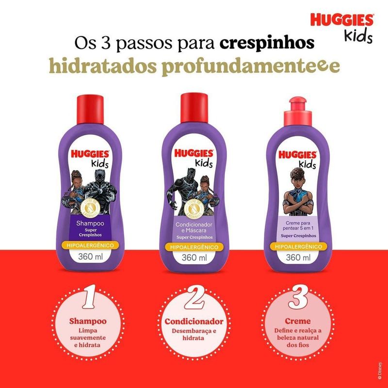 shampoo huggies kids super crespinho 360ml