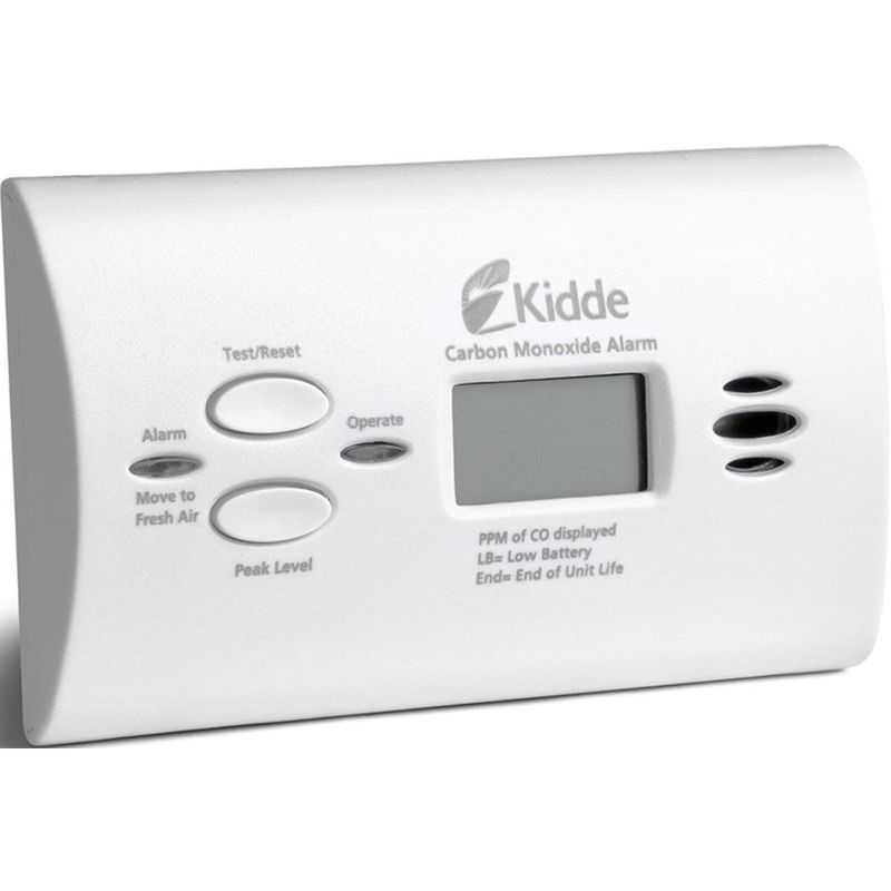 detector de monóxido de carbono kidde com led branco a-mbi