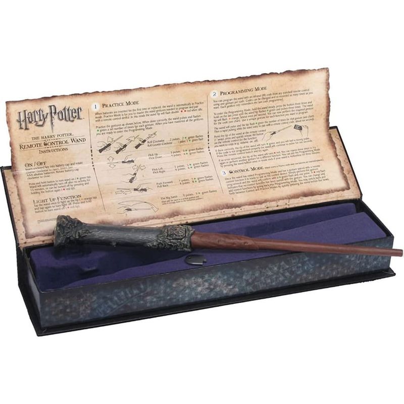 controle remoto de dispositivo ir noble varinha harry potter preto a-mbi