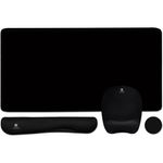 kit mousepad ergonômico wb com 4 peças preto a-mbi