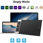 mesa xp-pen digitalizadora xp pen preto a-mbi