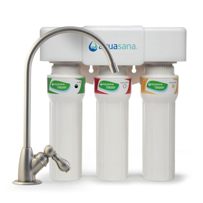 sistema de filtro de água aquasana pfas branco a-mbi