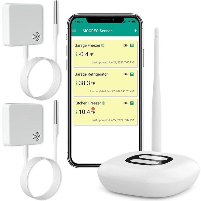 termômetro wi-fi mocreo com alarme branco a-mbi