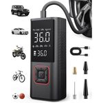 inflador de pneu powools 150 psi preto a-mbi