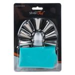 kit confeitaria silver festas com 7 bicos adaptadores e manga (mp)