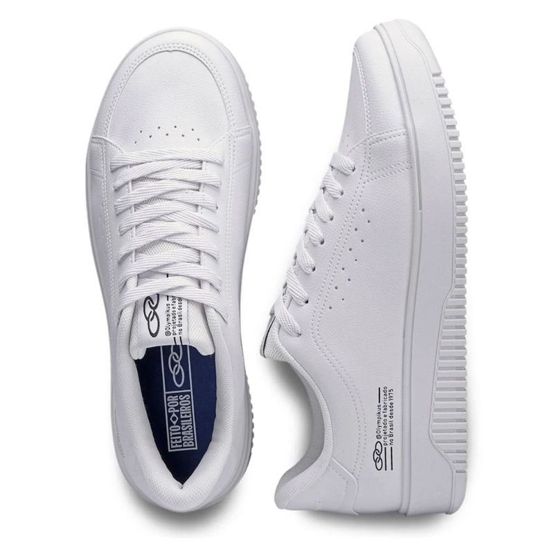 tênis casual masculino n° 41 olympikus eros branco 43448165 (mp)
