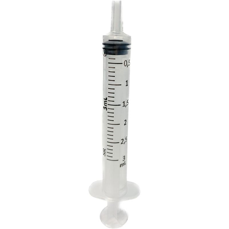 seringa descartável 3ml luer slip sem agulha sr