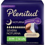 roupa íntima plenitud noturna para incontinência p/m 14 unidades
