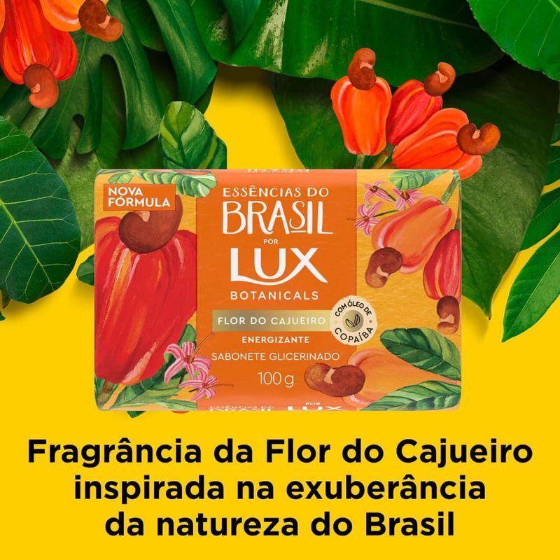 sabonete em barra glicerinado flor do cajueiro 100g