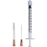 seringa 1ml luer lock com agulha 13x4,5 sr
