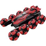 carro stunt giro 360 vermelho usb com fumaça e controle remoto zippy toys 10302