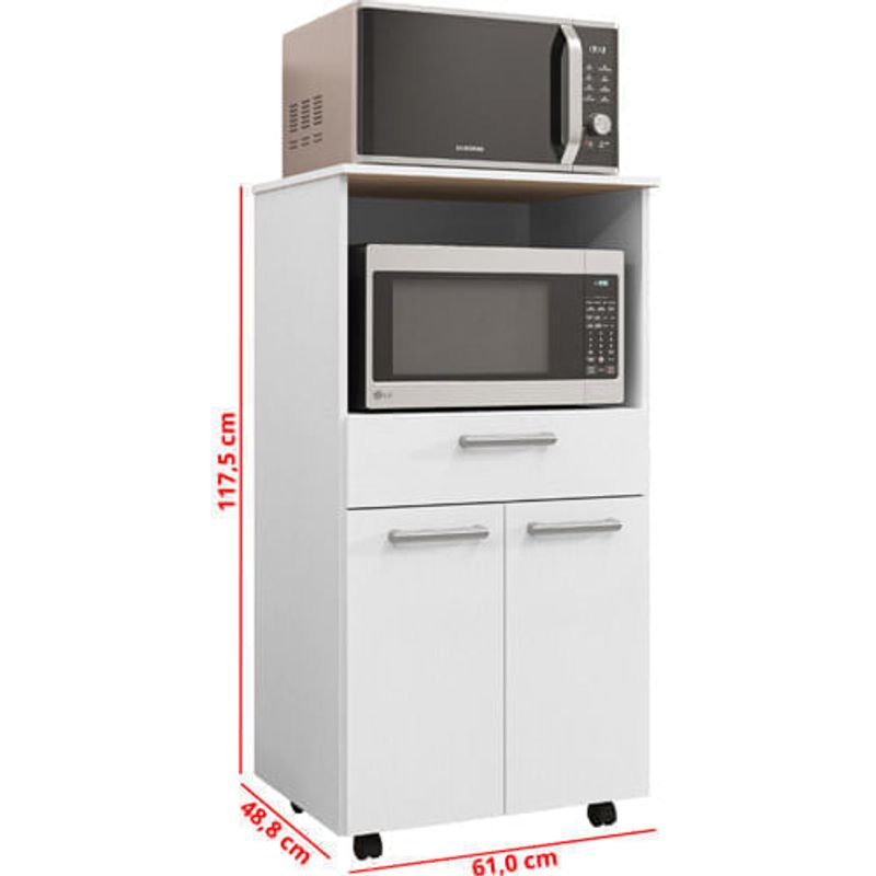 balcão de cozinha kit's parana duplo forno duetoo branco 18278881